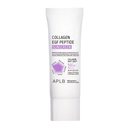 APLB - Collagen EGF Peptide Sunscreen SPF50+ PA++++ - Hydratačný SPF krém na tvár - 40 ml