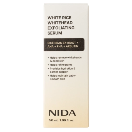 NIDA - White Rice Whitehead Exfoliating Serum - Exfoliačné sérum na tvár s extraktom z bielej ryže - 50ml