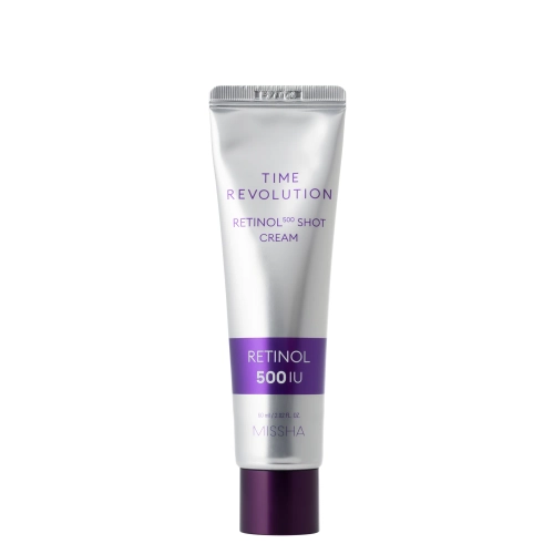 Missha - Time Revolution Retinol 500 Shot Cream - Spevňujúci krém na tvár s retinolom - 60ml