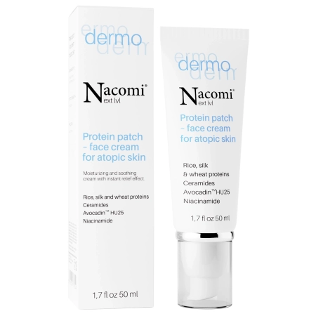 Nacomi - Dermo - Proteín Patch - Face Cream for Atopic Skin - Proteínová náplasť - Krém na atopickú pokožku - 50 ml