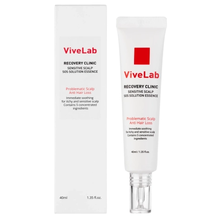 ViveLab - Recovery Clinic Sensitive Scalp SOS Solution Essence - Regeneračno-upokojujúce sérum na pokožku hlavy - 40ml