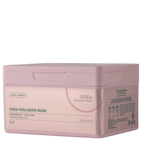 VT Cosmetics - CICA Collagen Mask - Sada spevňujúcich plátienkových masiek - 30ks / 320g