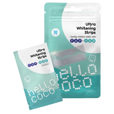 hello coco - Ultra Whitening Strips PAP - Bieliace pásiky na zuby s PAP - 10ks