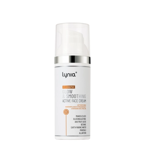 Lynia - Aktívny rozjasňujúco-vyhladzujúci krém s AHA a PHA kyselinami 5% - 50 ml