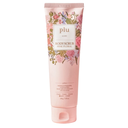 plu - Body Scrub - Telový peeling - Pink Floral - 200g