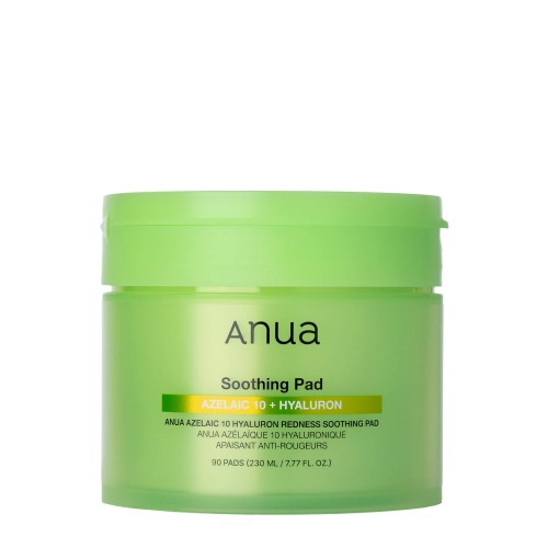 Anua - Azelaic 10+ Hyaluron Redness Soothing Pad - Upokojujúce tampóny na tvár - 230ml / 90ks