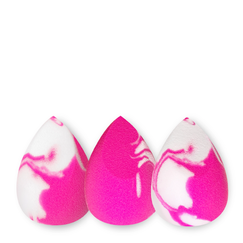 Ibra Makeup - Makeup Blender - Sada 3 hubiek na make-up - Trio Marble - 3ks