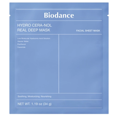 Biodance - Hydro Cera-nol Real Deep Mask - Hydratačná kolagénová plátienková maska  - 1 ks / 34 g