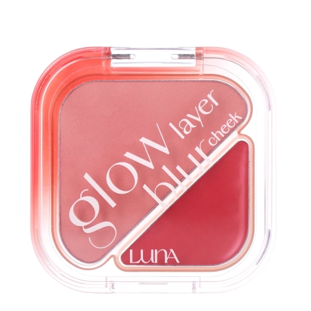 LUNA - Glow Layer Blur Cheek - 05 Sleepy Pink - Duo púdrovej a krémovej lícenky - 8,5 g