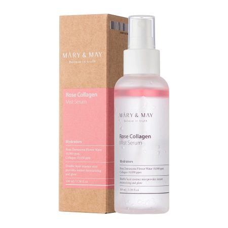 Mary&May - Rose Collagen Mist Serum - Hydratačné a anti-aging dvojfázové sérum v spreji - 100ml