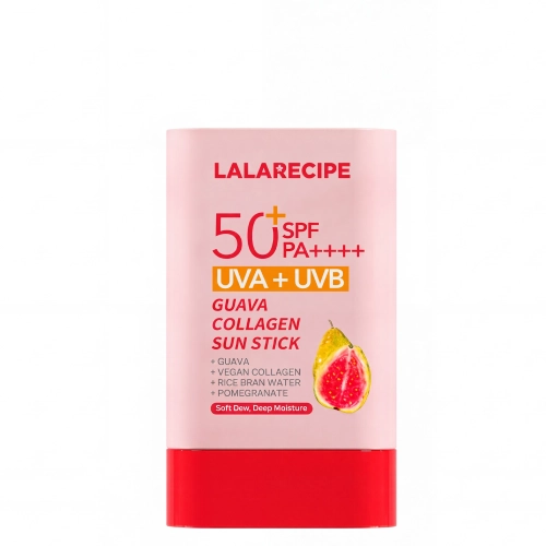 Lalarecipe - Guava Collagen Sun Stick - Vyhladzujúca opaľovacia tyčinka SPF50+ PA++++ - 20g