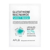 APLB - Glutathione Niacinamide Sheet Mask - Rozjasňujúca plátienková maska - 1ks/25ml