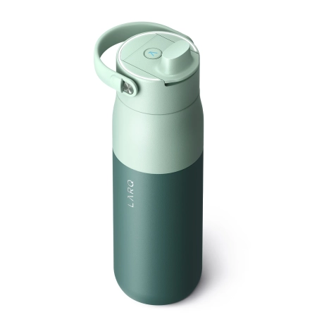 LARQ - Bottle PureVis 2 - Inteligentná, samočistiaca filtračná fľaša s UV-C svetlom - Eucalyptus Green - 680ml