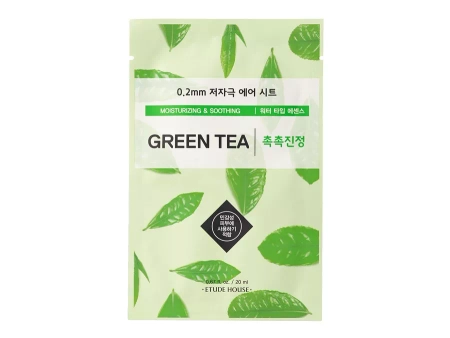 Etude House - 0.2mm Therapy Air Mask - Green Tea - Čistiaco - vyhladzujúca plátienková maska s extraktom zo zeleného čaju - 20ml