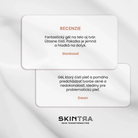 SkinTra - Salicylove - Čistiaci gél s kyselinou salicylovou na tvár a telo - 250ml