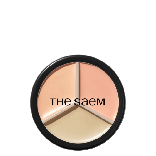 The Saem - Cover Perfection Triple Pot Concealer - Trojitý korektor v palete - 03 Correct Up Beige - 13,5g