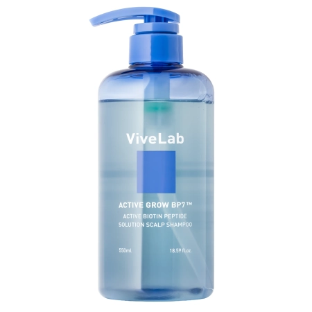ViveLab - Active Biotin Peptide Solution Scalp Shampoo - Posilňujúci šampón na pokožku hlavy - 550ml