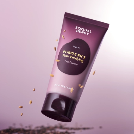 EQQUALBERRY - Purple Rice Pore Purifying Pack Cleanser - Čistiaca pasta na umývanie tváre - 130g