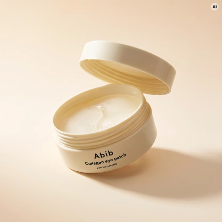 Abib - Collagen Eye Patch Jericho Rose Jelly - Hydratačné náplasti pod oči - 60ks
