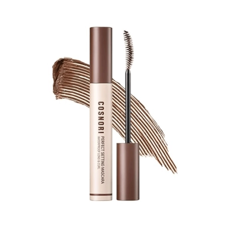 Cosnori - Perfect Setting Mascara Waterproof Long & Curl - Predlžujúca a zahusťujúca maskara - Vodoodolná - 02 Cozy Brown - 7ml
