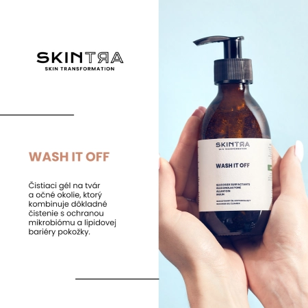 SkinTra - Wash It Off - Glukozidový čistiaci gél - 200ml