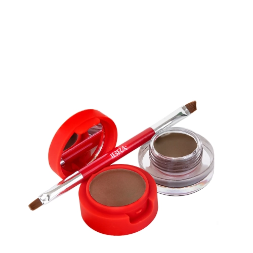 Ibra Makeup - Eyebrow Pomade & Powder - Brown - Pomáda a púder na obočie - 7g