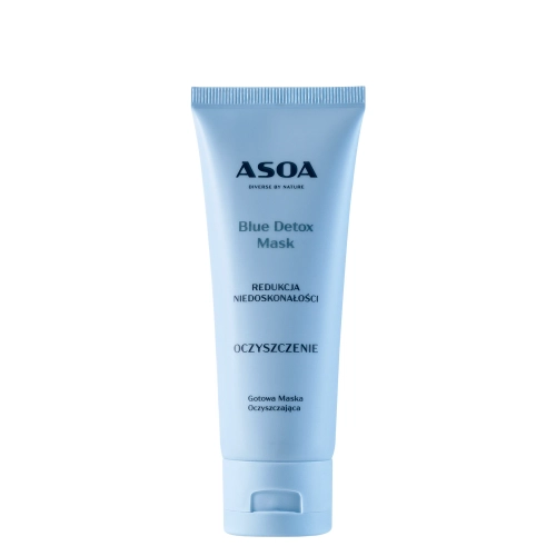 Asoa - Čistiaca a regulačná maska na tvár - Blue Detox Mask - 75ml