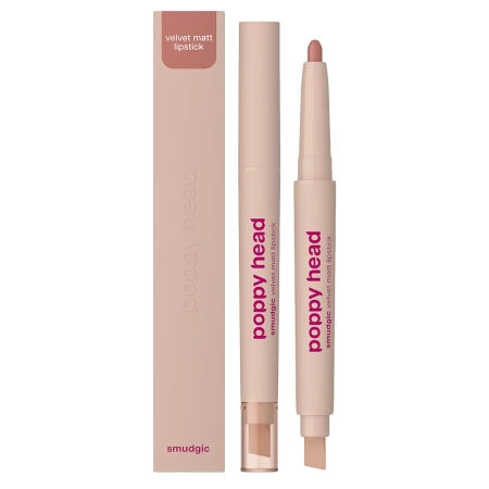 Poppy Head - Smudgic Velvet Matt Lipstick - Matný rúž na pery v tyčinke - 05 Soft Enchant - 0,85g