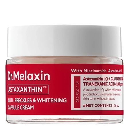 Dr.Melaxin - Astaxanthin Anti-Freckles and Whitening Capsule Cream - Rozjasňujúci omladzujúci krém s astaxantínom - 50g