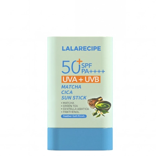 Lalarecipe - Matcha Cica Sun Stick - Upokojujúca opaľovacia tyčinka SPF50+ PA++++ - 20g