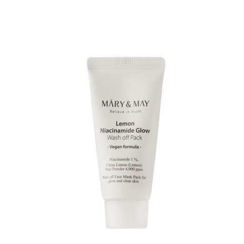 Mary&May - Lemon Niacinamide Glow Wash off Pack - Ílová maska s rozjasňujúcim účinkom - 30g