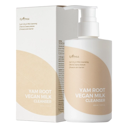 Isntree - Yam Root Vegan Milk Cleanser - Upokojujúce odličovacie mlieko na tvár - 220 ml