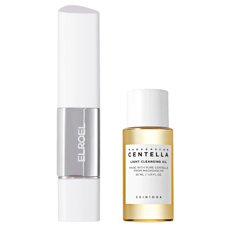 ELROEL Medium Cleanse Duo - Sada pre dokonalý make-up, SPF a čistenie - Make-up v tyčinke s SPF 13g + Odličovací olej 30ml