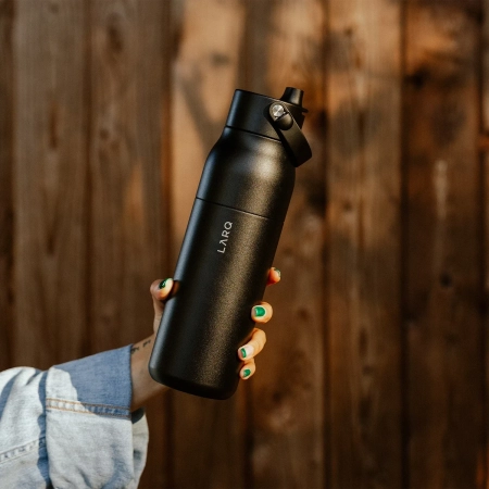 LARQ - Bottle Swig Top - Termická fľaša so slamkou - Obsidian Black - 1L