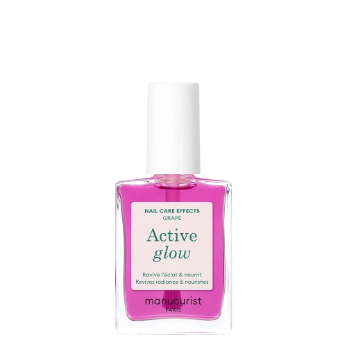 Manucurist - Active - Active Glow - Ošetrujúci lak 2v1 - Grape - 15ml