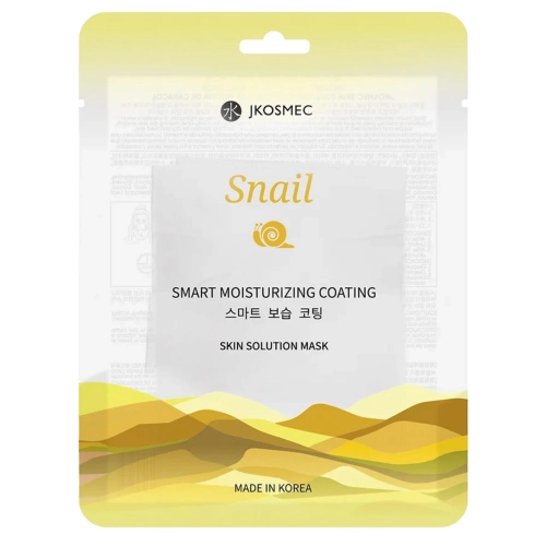 Jkosmec - Skin Solution Snail Mask - Regeneračná plátienková maska na tvár - 1ks/25ml