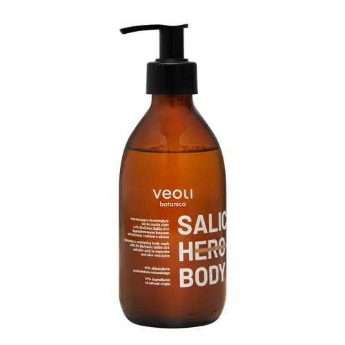 Veoli Botanica - Salic Hero Body - Čistiaci a exfoliačný sprchový gél na telo - 280ml