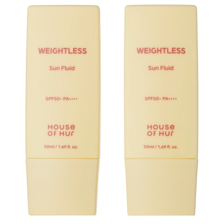 House of Hur - Weightless Sun Fluid Duo Set SPF 50+ PA++++ - Ľahké pleťové mlieko s SPF - Sada 2×50ml