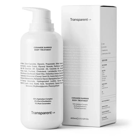 Transparent Lab - Ceramide Barrier Body Treatment - Kúra na telo s ceramidmi - 400ml