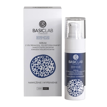 BasicLab - Esteticus - Sérum s 15% trehalózy, 10% peptidom a kyselinou hyalurónovou - 30ml