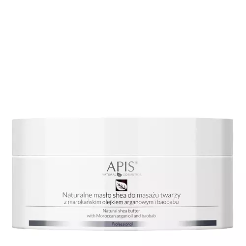 Apis - Professional - Regeneration - Natural Shea Butter with Moroccan Argan Oil and Baobab - Prírodné bambucké maslo s arganovým olejom pre masáž pleti - 100g