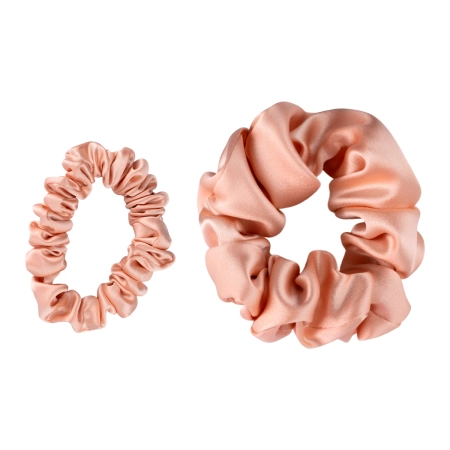 Cosibella Accessories - Sada hodvábnych gumičiek do vlasov - Peachy Pink