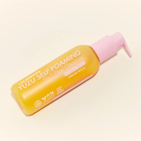 LalaRecipe - Yuzu Self Foaming 3in1 Cleanser - Čistiaca pena na tvár s extraktom z yuzu - 200 ml