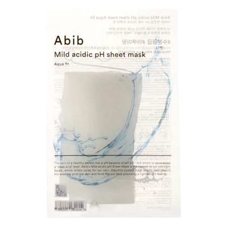 Abib - Mild Acidic pH Sheet Mask Aqua Fit - Hydratačná plátienková maska - 30 ml