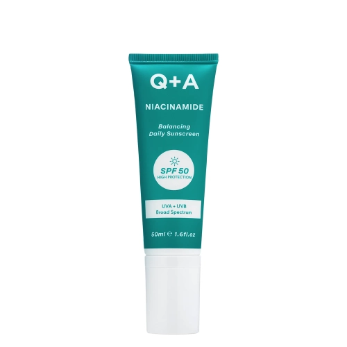 Q+A - Niacinamide SPF50 Balancing Facial Sunscreen - Vyrovnávajúci krém na tvár s niacínamidom a SPF50 - 50ml
