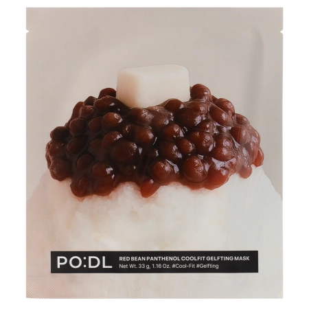 PO:DL - Red Bean Panthenol Coolfit Gelfting Mask Set - Sada upokojujúcich gélových masiek na tvár - 4x33g