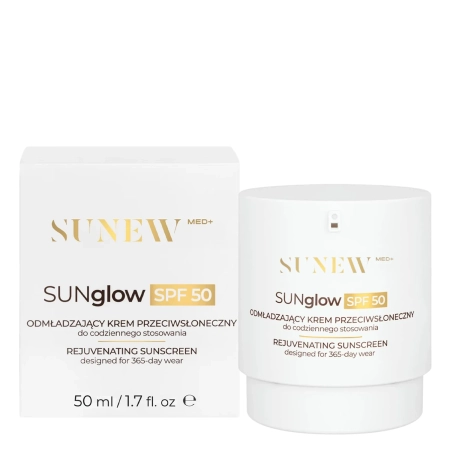 SunewMed+ - SUNglow SPF50 - Omladzujúci opaľovací krém na tvár - 50ml