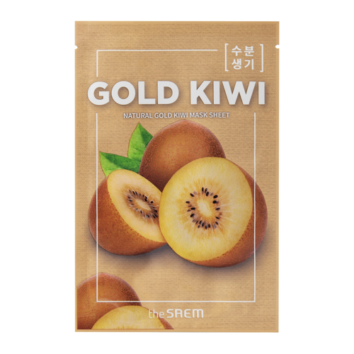 The Saem - Natural Mask Sheet Gold Kiwi - Plátienková maska s extraktom zo zlatého kiwi - 21ml