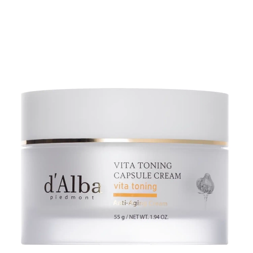 d'Alba - Vita Toning Capsule Cream - Hydratačno-rozjasňujúci krém na tvár - 55g