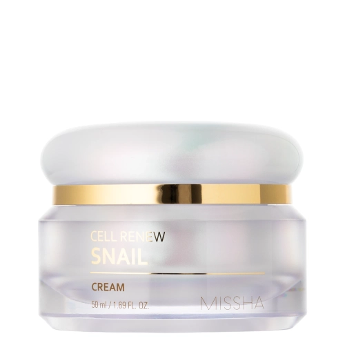 Missha - Super Aqua Cell Renew Snail Cream - Regeneračný krém na tvár so slimačím extraktom - 50ml